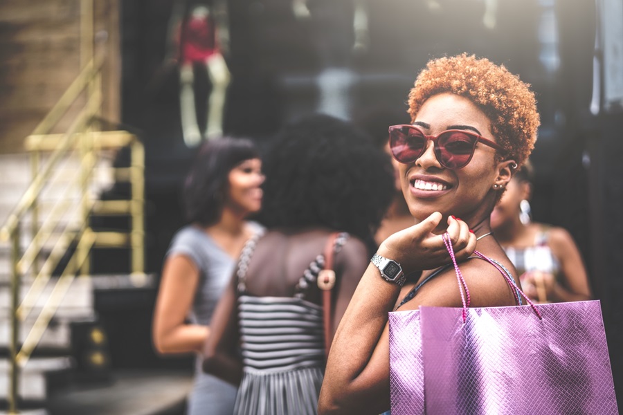 Women friends are so happy after 