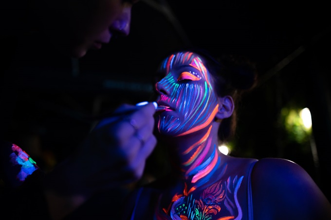 mujer pintada