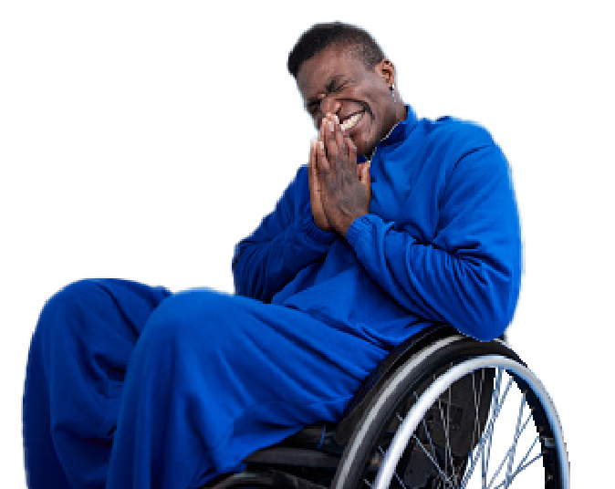 man in wheelchair