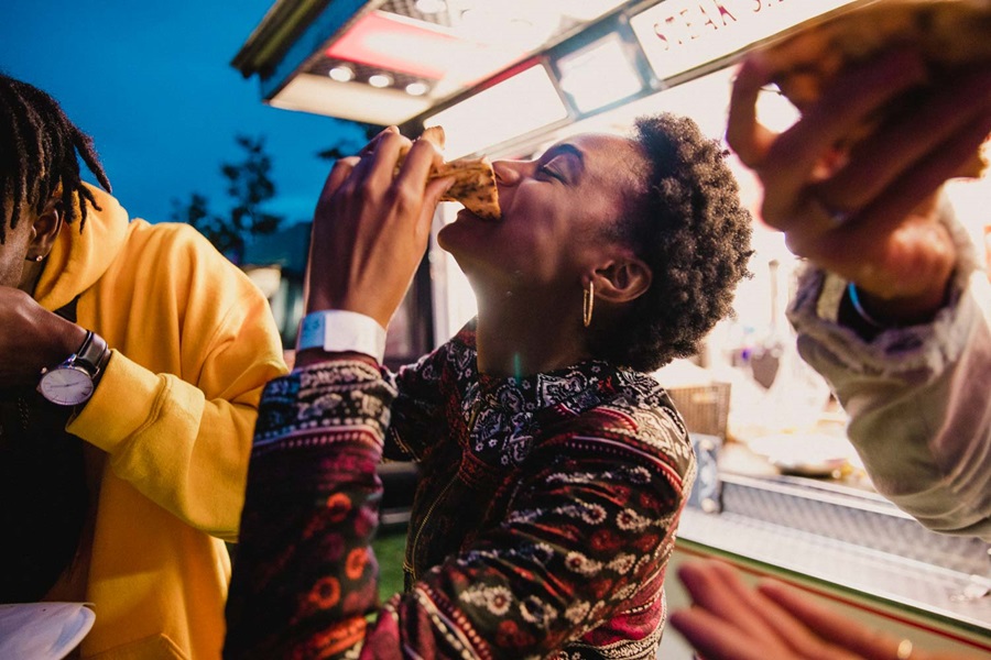 Woman eating